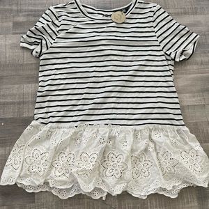 Black and white boutique shirt